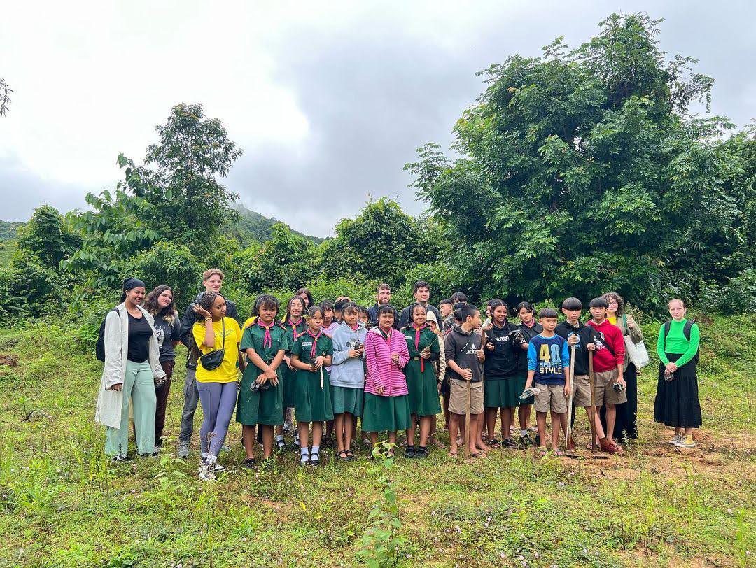 Volunteering with schoolchildren in rural Thailand, 2023